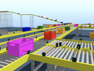 Emulate 3D: Línea de producción automatizadas para centros logisticos y de distribución