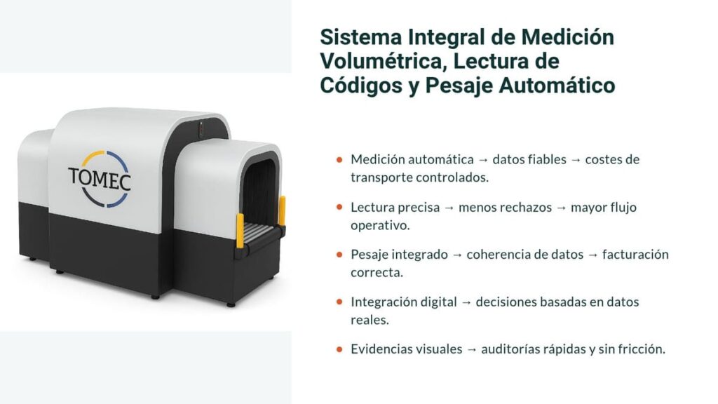 Sistema integral de medicion volumetrica
