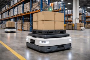 Automatización logística con robots AMR
