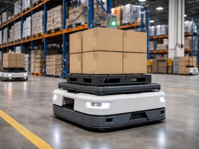 Automatización logística con robots AMR