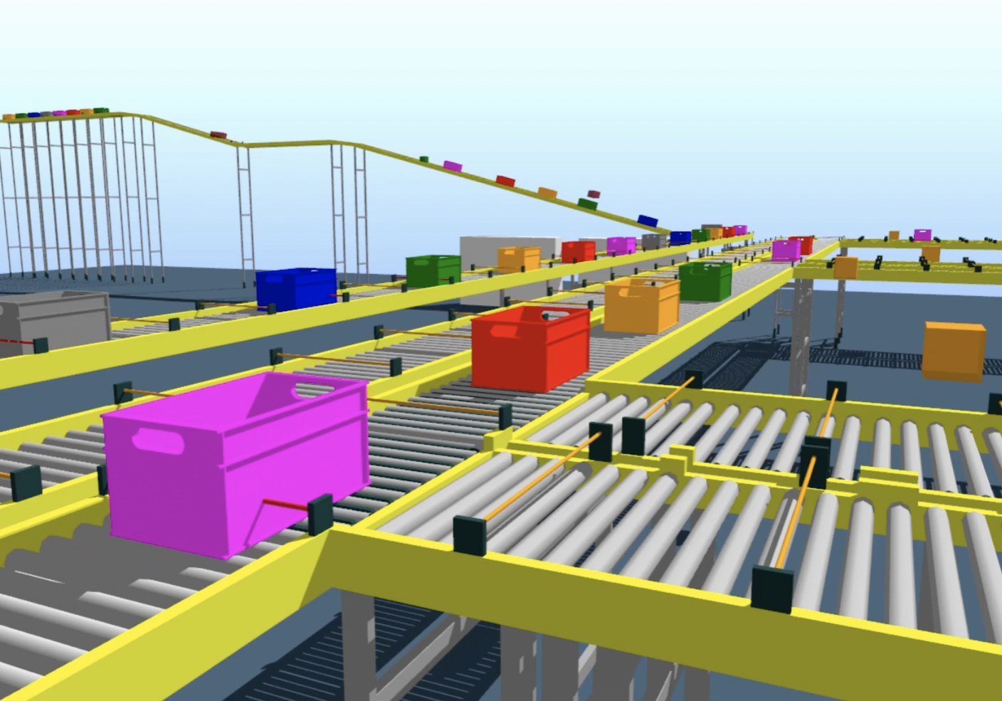 Emulate 3D: Línea de producción automatizadas para centros logisticos y de distribución